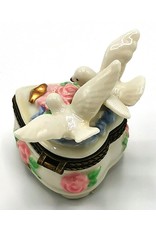 Meander BV Miscellaneous - Pillbox Two Doves and Heart - porcelain