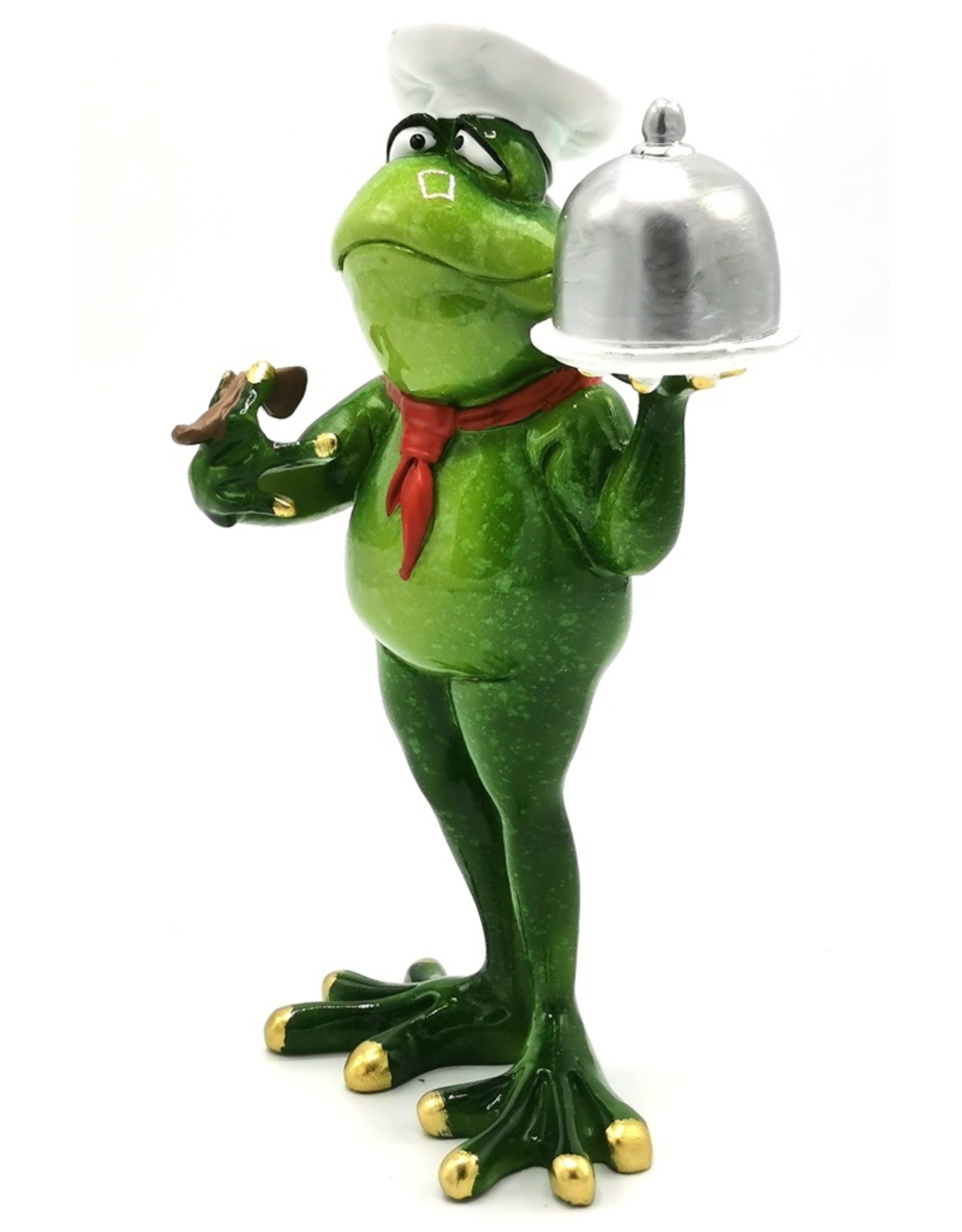 Goldbach Giftware Figurines Collectables - Frog Chef figurine - 19 cm, polyresin