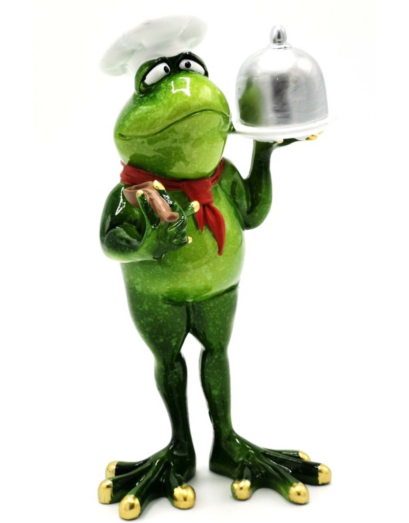 Goldbach Giftware Figurines Collectables - Frog Chef figurine - 19 cm, polyresin