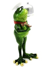 Goldbach Giftware Figurines Collectables - Frog Chef figurine - 19 cm, polyresin