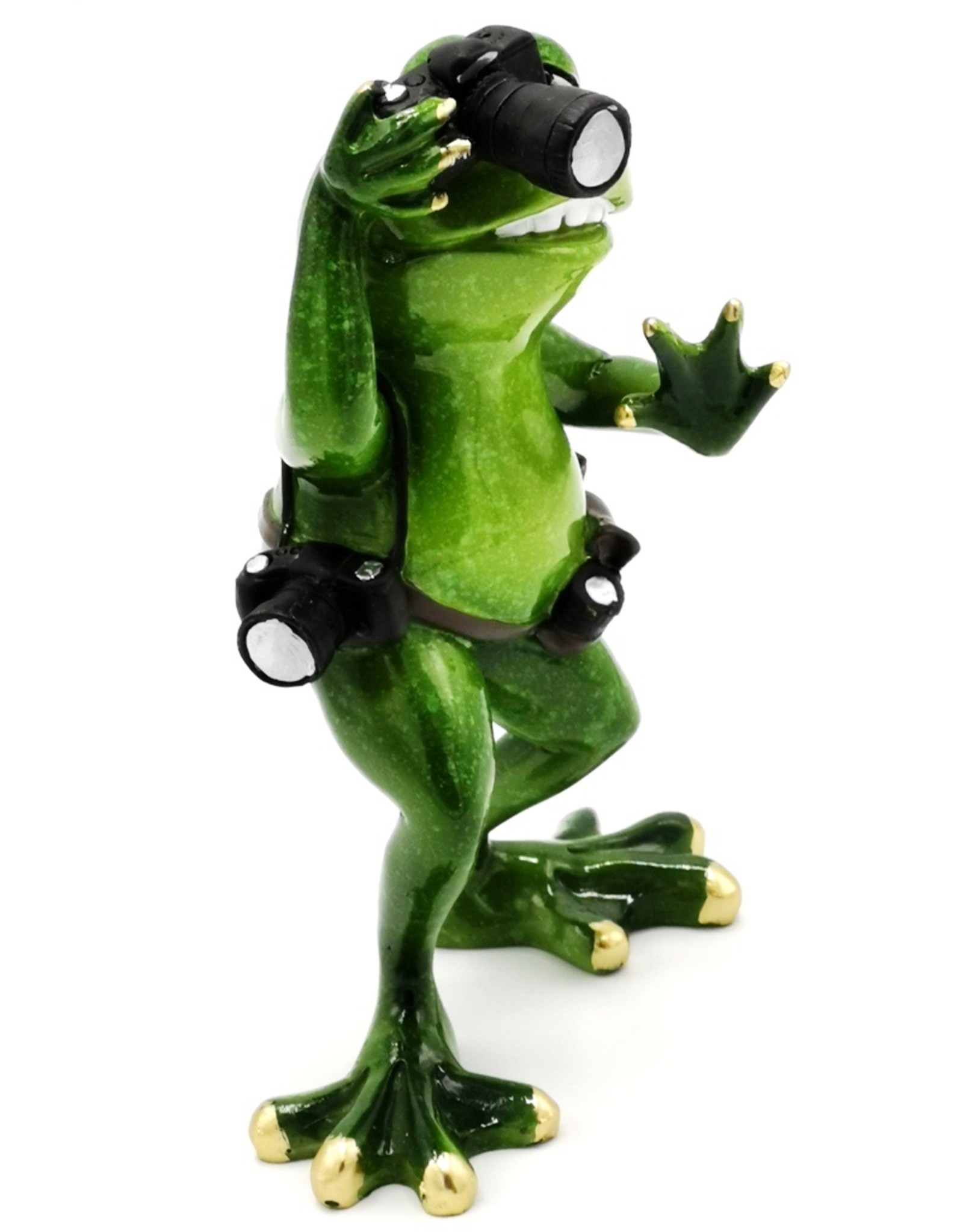 Goldbach Giftware Figurines Collectables - Frog photographer figurine - 17 cm, polyresin