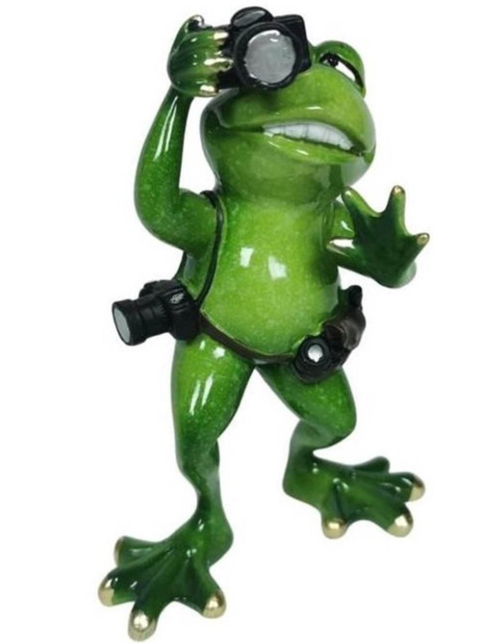 Goldbach Giftware Figurines Collectables - Frog photographer figurine - 17 cm, polyresin