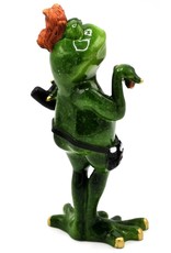 Goldbach Giftware Figurines Collectables - Frog Hairdresser figurine - 19 cm, polyresin