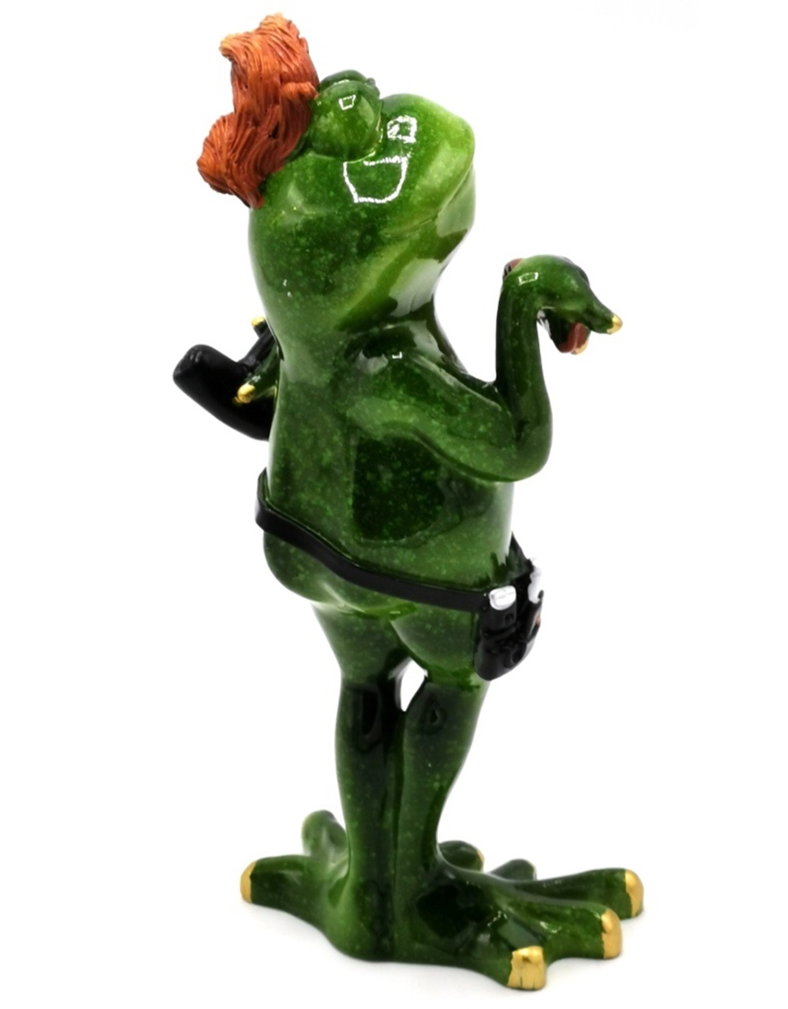 Goldbach Giftware Figurines Collectables - Frog Hairdresser figurine - 19 cm, polyresin