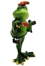 Goldbach Giftware Figurines Collectables - Frog Hairdresser figurine - 19 cm, polyresin