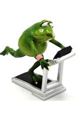 Goldbach Giftware Figurines Collectables - Frog on the Treadmill figurine - 18cm, polyresin