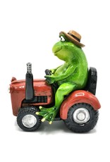 Goldbach Giftware Figurines Collectables - Frog on Tractor figurine - 15,5cm, polyresin