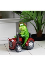 Goldbach Giftware Figurines Collectables - Frog on Tractor figurine - 15,5cm, polyresin