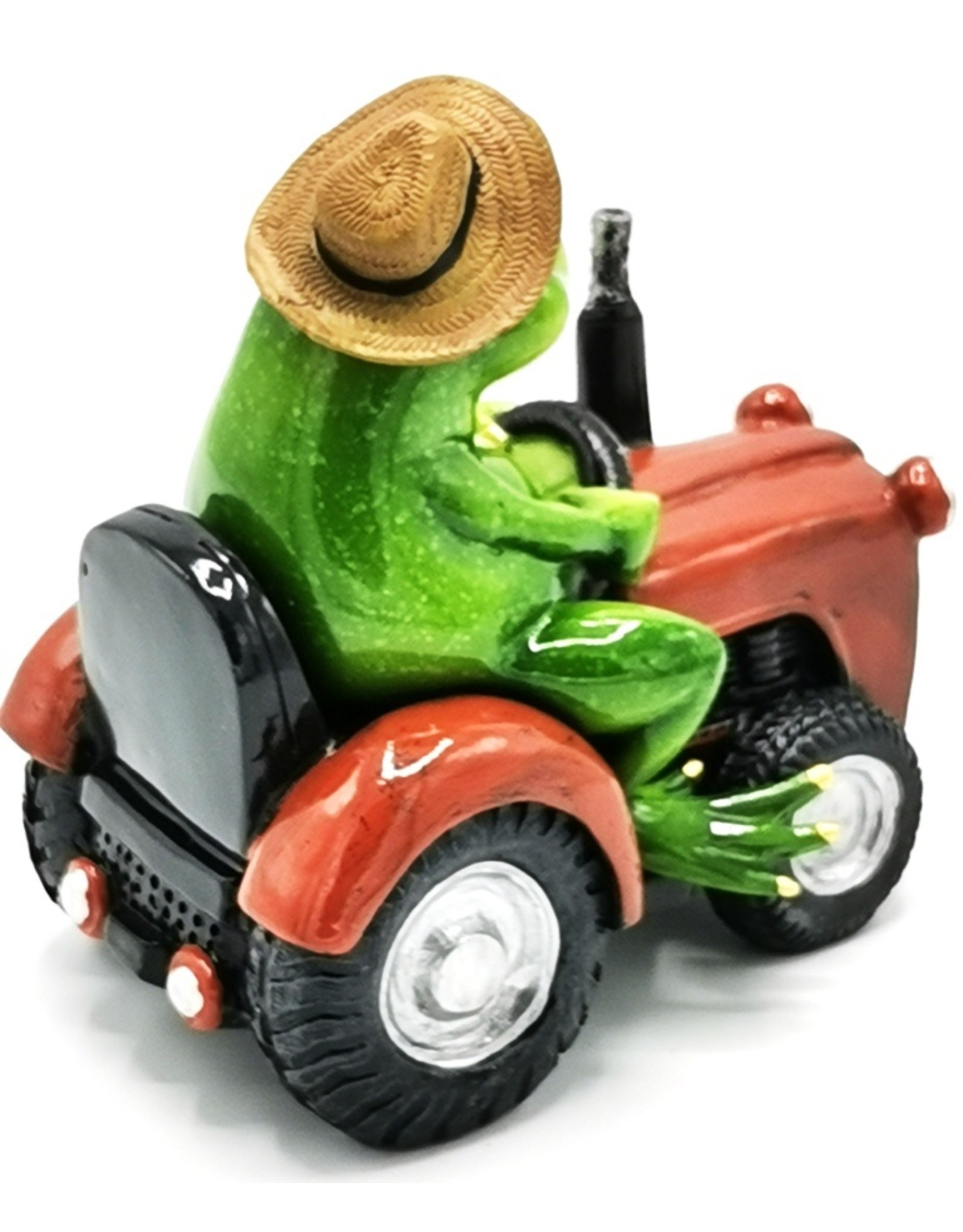 Goldbach Giftware Figurines Collectables - Frog on Tractor figurine - 15,5cm, polyresin