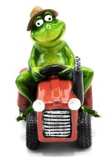 Goldbach Giftware Figurines Collectables - Frog on Tractor figurine - 15,5cm, polyresin