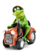 Goldbach Giftware Figurines Collectables - Frog on Tractor figurine - 15,5cm, polyresin