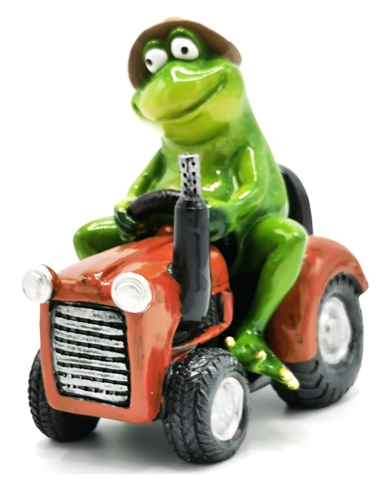 Goldbach Giftware Figurines Collectables - Frog on Tractor figurine - 15,5cm, polyresin