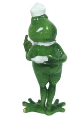 Goldbach Giftware, beelden, collectables - Kikker Verpleegster beeld - 19cm, polyresin