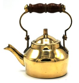 Trukado Miniature Teapot with wooden handle, Brass