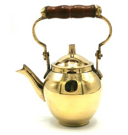 Trukado Miniature Teapot with wooden handle, Brass