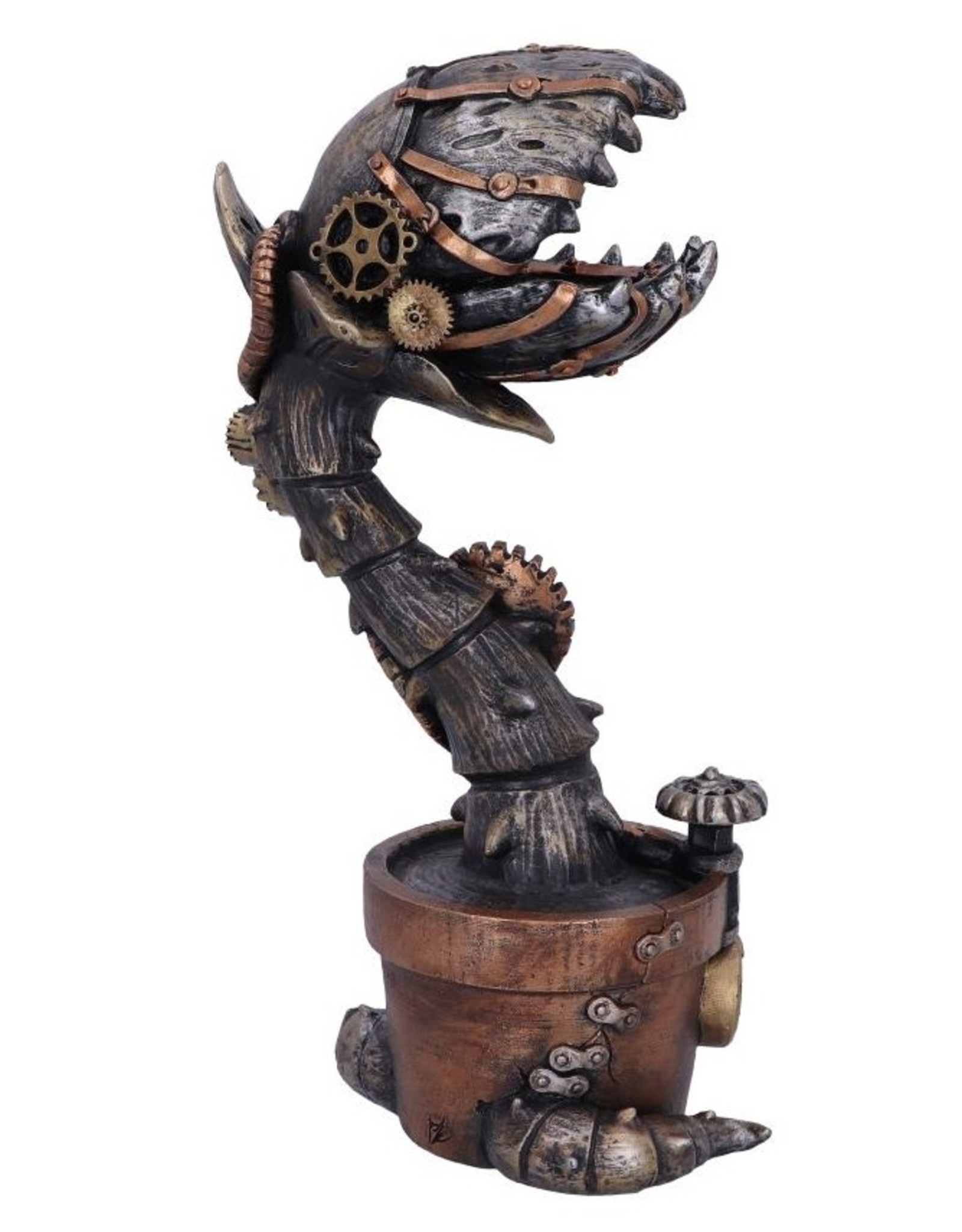 NemesisNow Giftware Beelden Collectables  - Steampunk vleesetende plant beeld 24,3cm