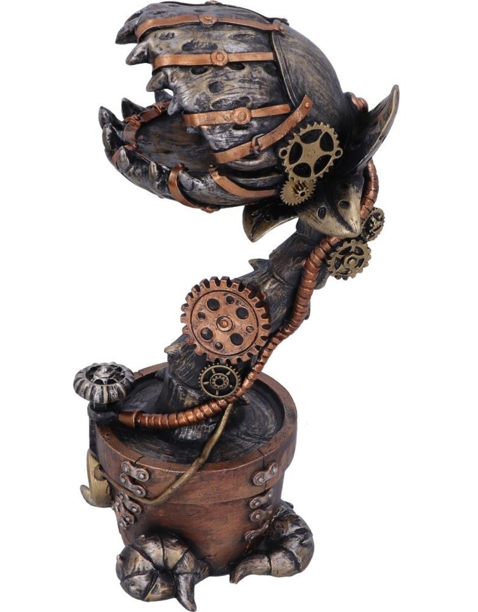 NemesisNow Giftware Beelden Collectables  - Steampunk vleesetende plant beeld 24,3cm