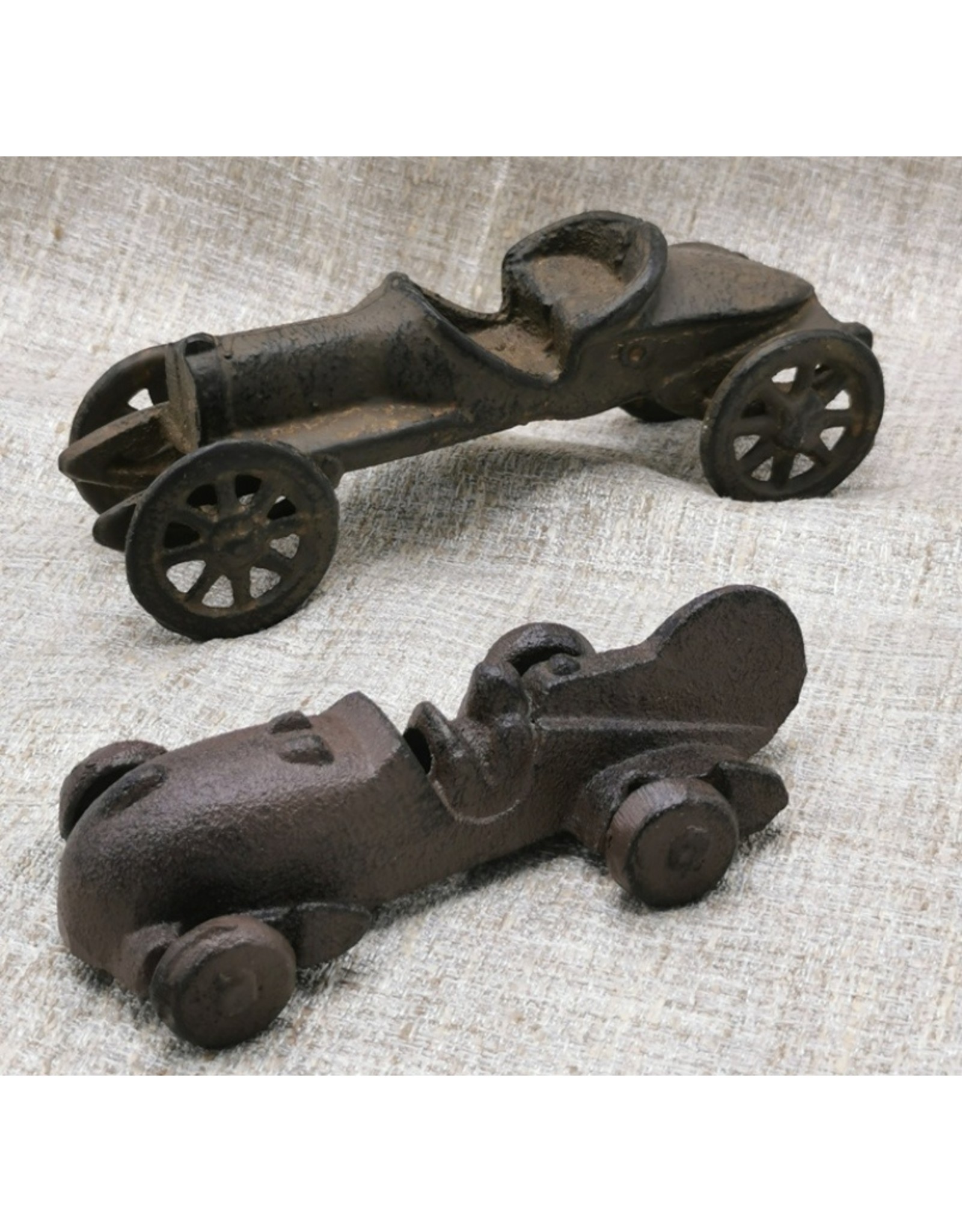 Trukado Giftware Figurines Collectables - Miniature Racecar Vintage look, cast iron