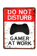 Trukado Miscellaneous -  Do not disturb Gamer at Work Metal plaque