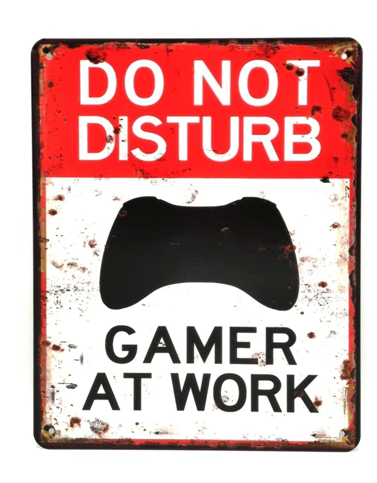 Trukado Miscellaneous -  Do not disturb Gamer at Work Metal plaque