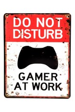 Trukado Miscellaneous -  Do not disturb Gamer at Work Metal plaque