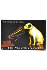 C&E Miscellaneous - His Master's Voice Metal plaque Nipper