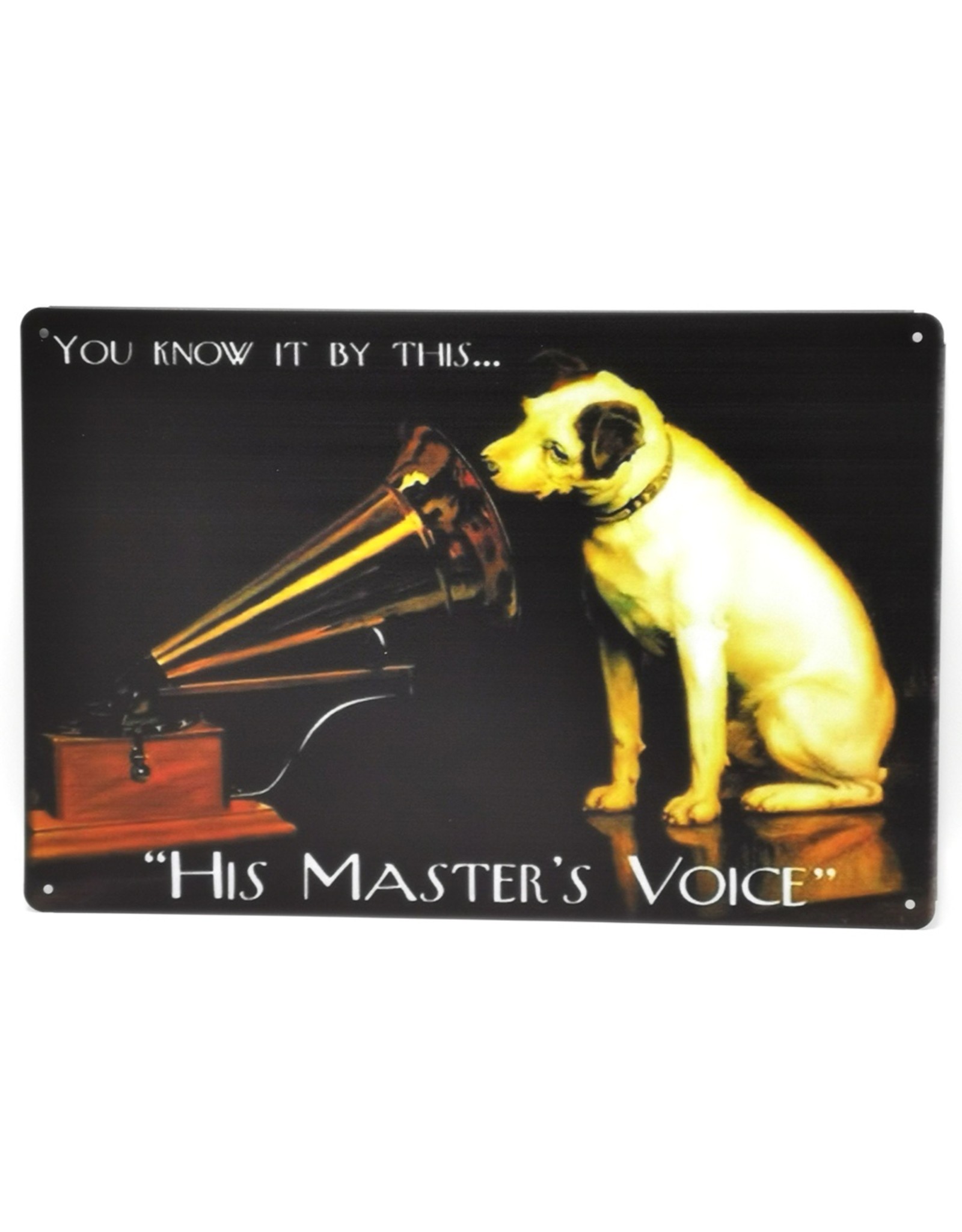 C&E Miscellaneous - His Master's Voice Metal plaque Nipper