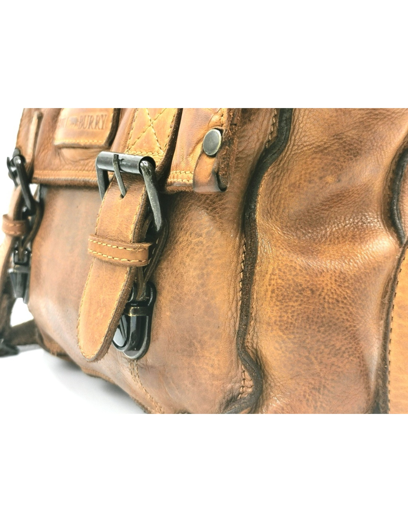 HillBurry Leather Shoulder bags  Leather crossbody bags - HillBurry Leather School bag Washed Leather (cognac)