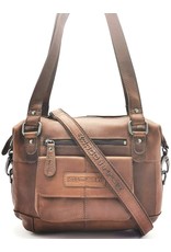 HillBurry Leather Shoulder bags  Leather crossbody bags - HillBurry Leather shoulder bag with long handles brown