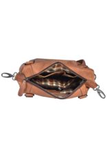 HillBurry Leather Shoulder bags  Leather crossbody bags - HillBurry Leather shoulder bag with long handles brown