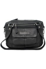 HillBurry Leather Shoulder bags  leather crossbody bags - HillBurry leather shoulder bag medium (black)