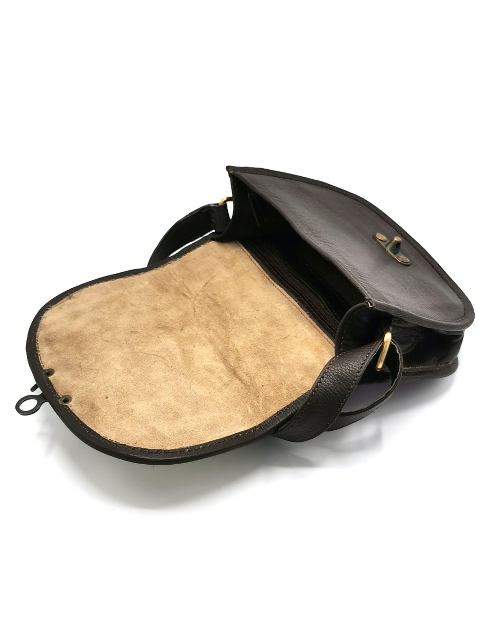 Trukado Leather Shoulder bags  Leather crossbody bags - Saddlebag with cowhide and steampunk hook