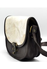 Trukado Leather Shoulder bags  Leather crossbody bags - Saddlebag with cowhide and steampunk hook