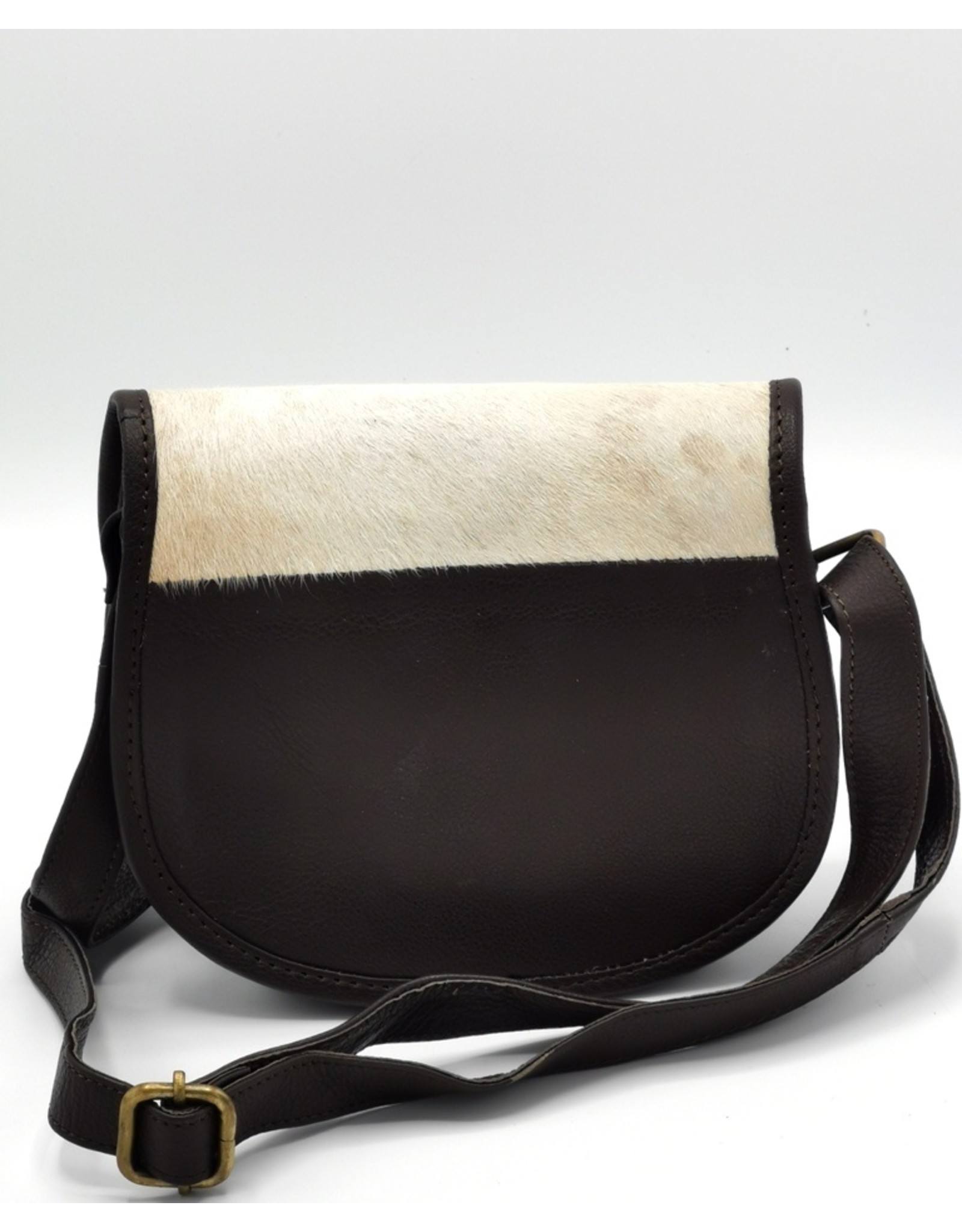 Trukado Leather Shoulder bags  Leather crossbody bags - Saddlebag with cowhide and steampunk hook