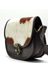 Trukado Leather Shoulder bags  Leather crossbody bags - Saddlebag with cowhide and steampunk hook