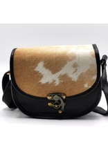 Trukado Leather Shoulder bags  Leather crossbody bags - Saddlebag with cowhide and steampunk hook