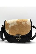 Trukado Leather Shoulder bags  Leather crossbody bags - Saddlebag with cowhide and steampunk hook
