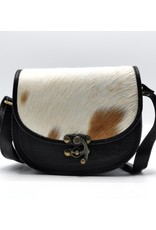 Trukado Leather Shoulder bags  Leather crossbody bags - Saddlebag with cowhide and steampunk hook