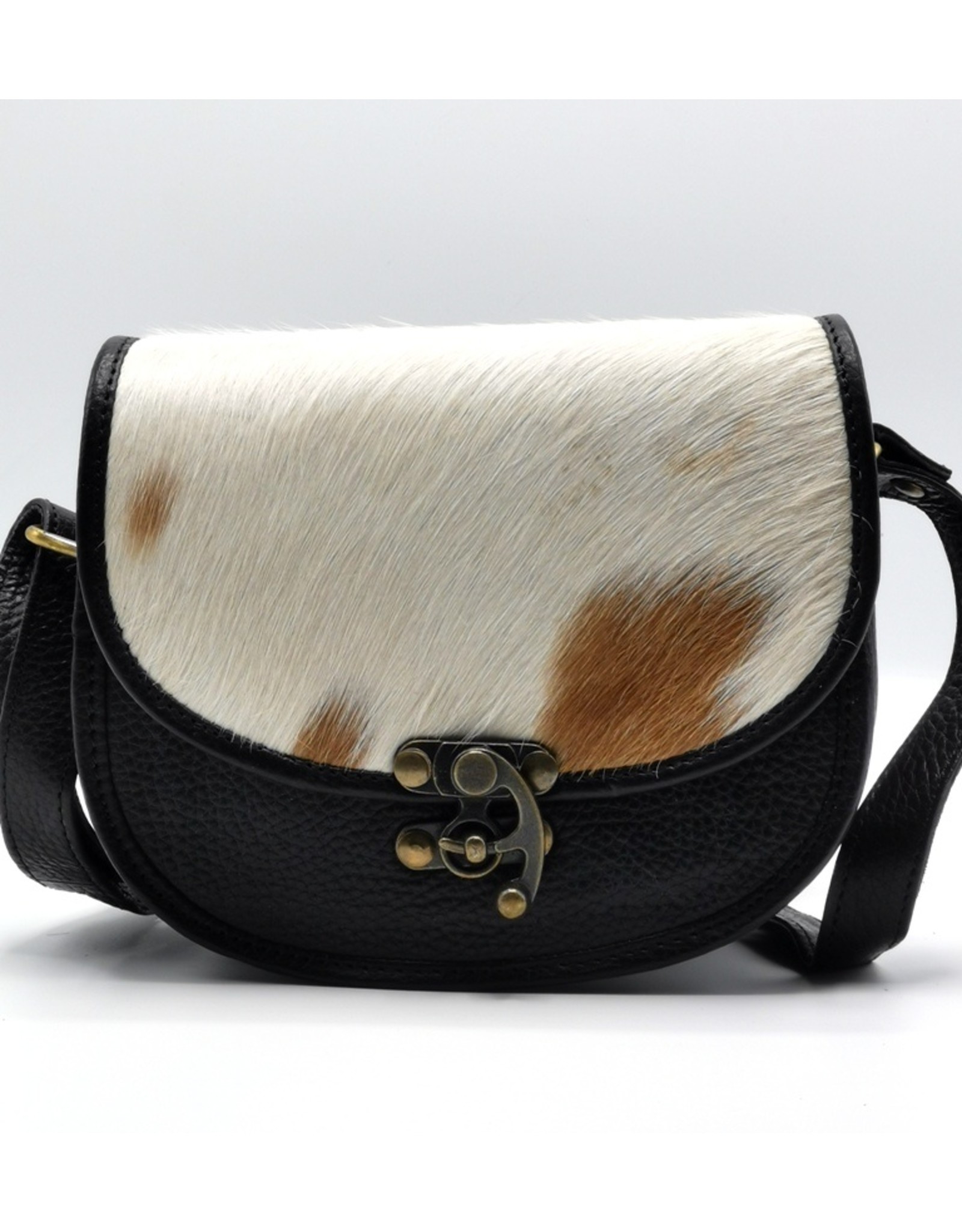 Trukado Leather Shoulder bags  Leather crossbody bags - Saddlebag with cowhide and steampunk hook