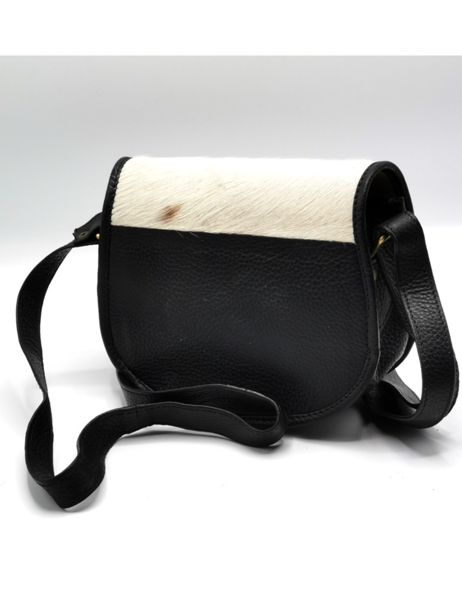 Trukado Leather Shoulder bags  Leather crossbody bags - Saddlebag with cowhide and steampunk hook