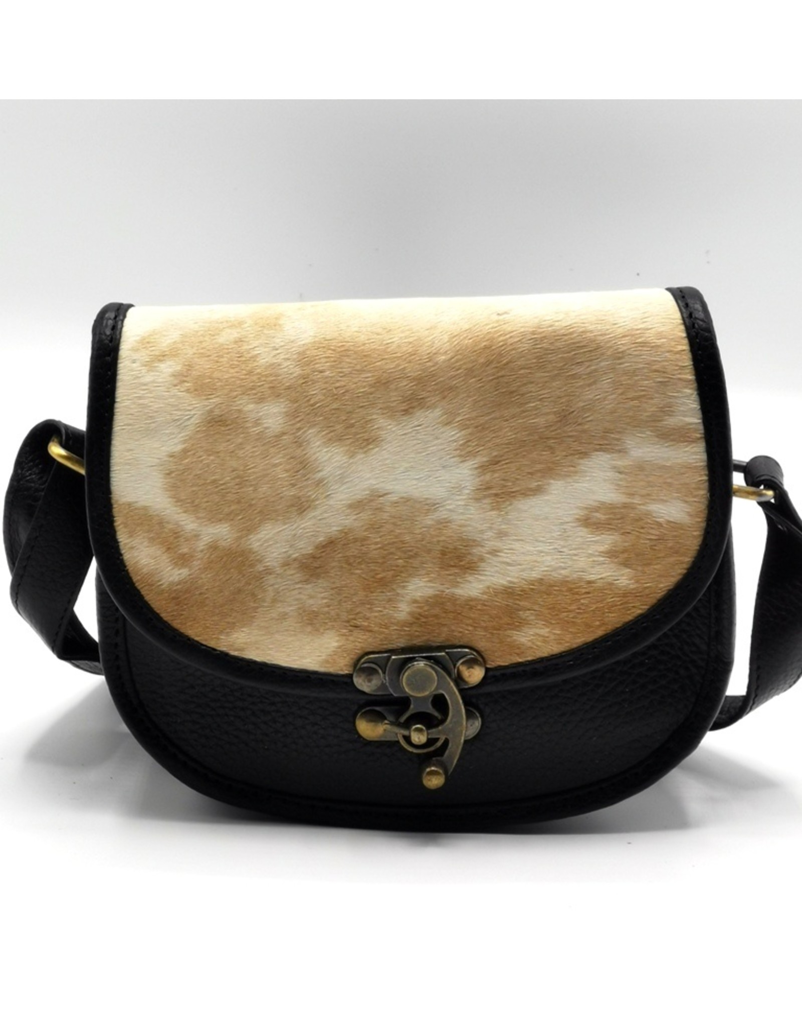 Trukado Leather Shoulder bags  Leather crossbody bags - Saddlebag with cowhide and steampunk hook