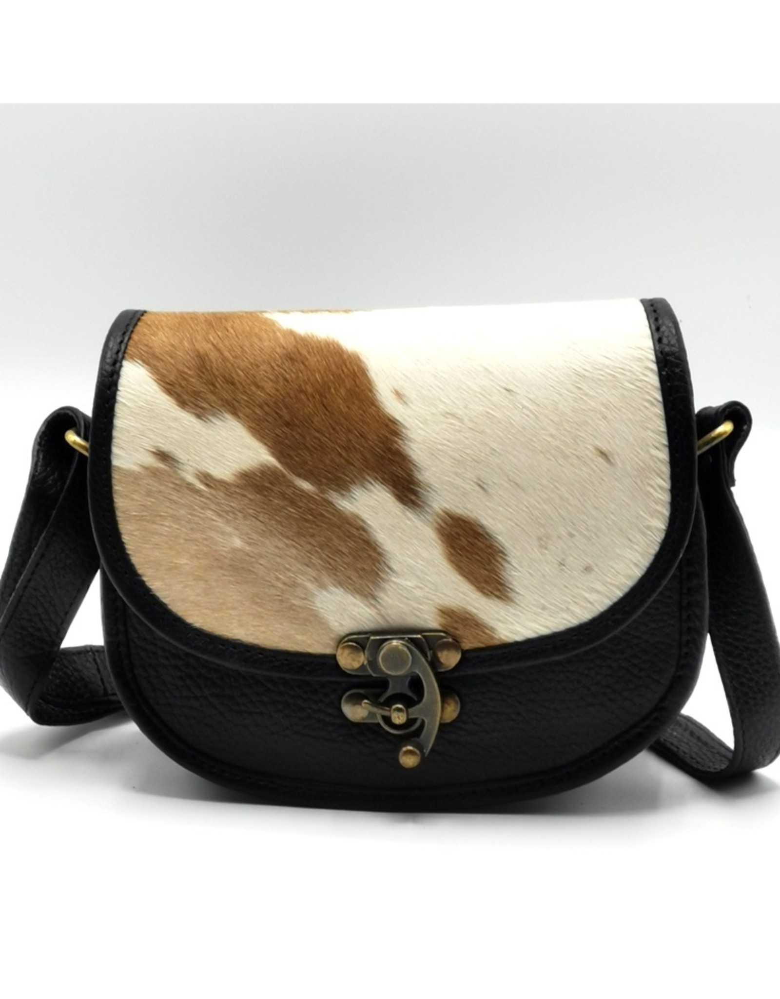 Trukado Leather Shoulder bags  Leather crossbody bags - Saddlebag with cowhide and steampunk hook