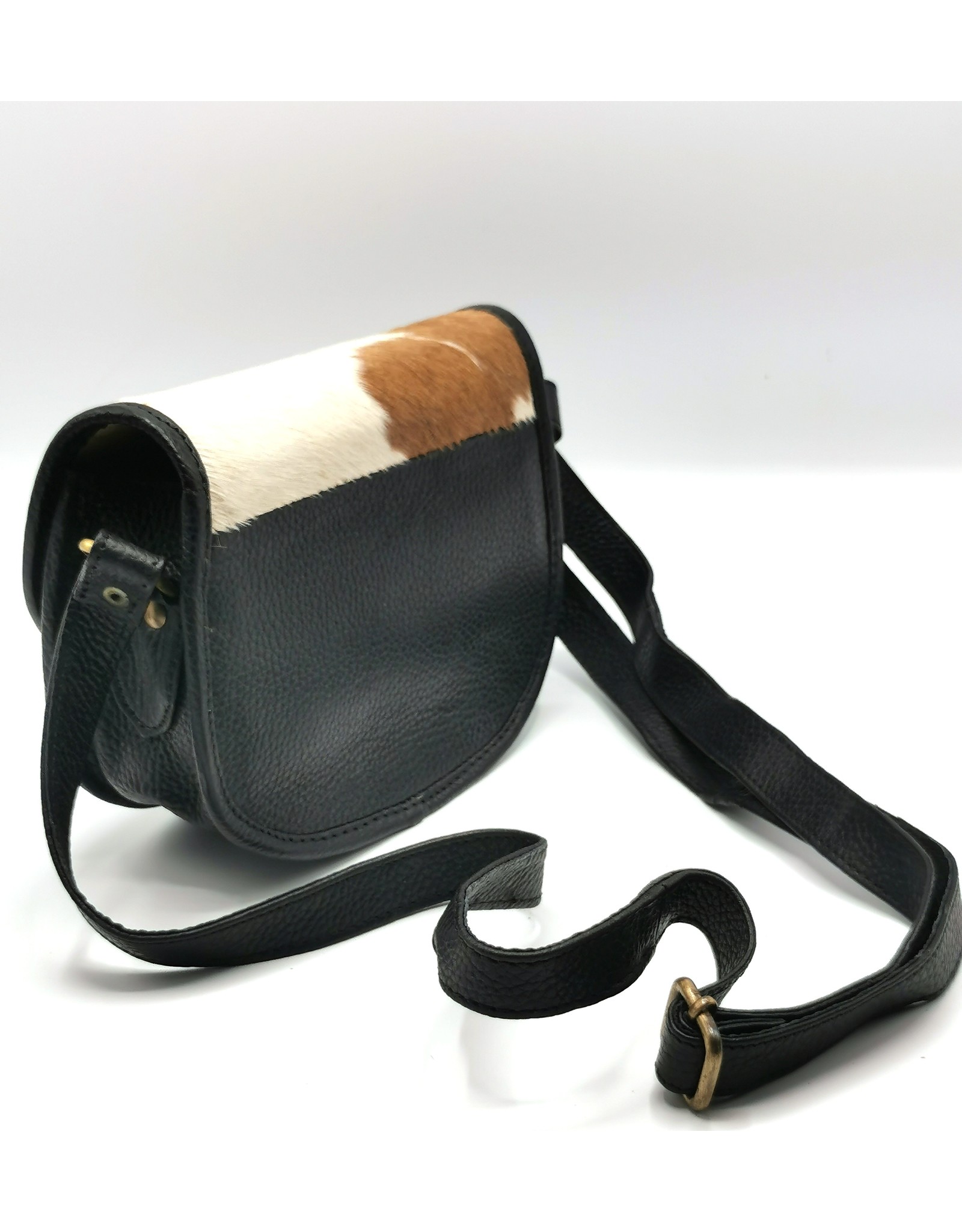 Trukado Leather Shoulder bags  Leather crossbody bags - Saddlebag with cowhide and steampunk hook