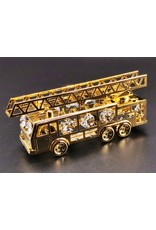 Crystal Temptations Miscellaneous - Miniature Fire truck - gold-plated and with Swarovski