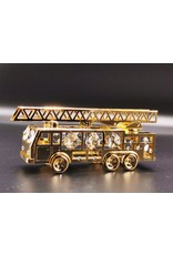 Crystal Temptations Miscellaneous - Miniature Fire truck - gold-plated and with Swarovski