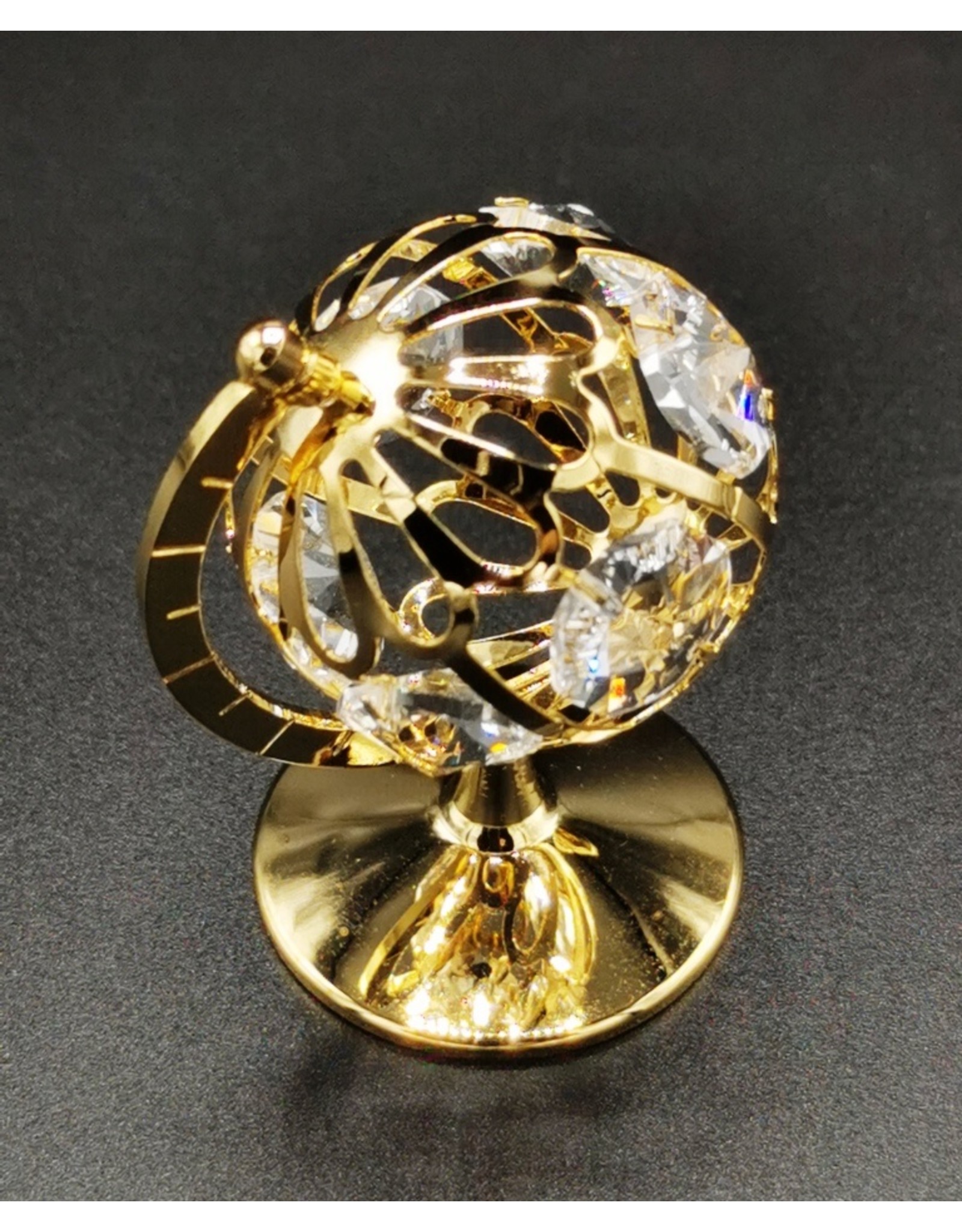 Crystal Temptations Miscellaneous - Miniature globe - gold-plated and with Swarovski