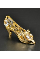 Crystal Temptations Miscellaneous - Miniature Ladies shoe. Gold-plated and with Swarovski