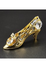 Crystal Temptations Miscellaneous - Miniature Ladies shoe. Gold-plated and with Swarovski