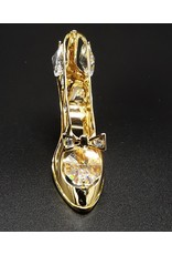 Crystal Temptations Miscellaneous - Miniature Ladies shoe. Gold-plated and with Swarovski