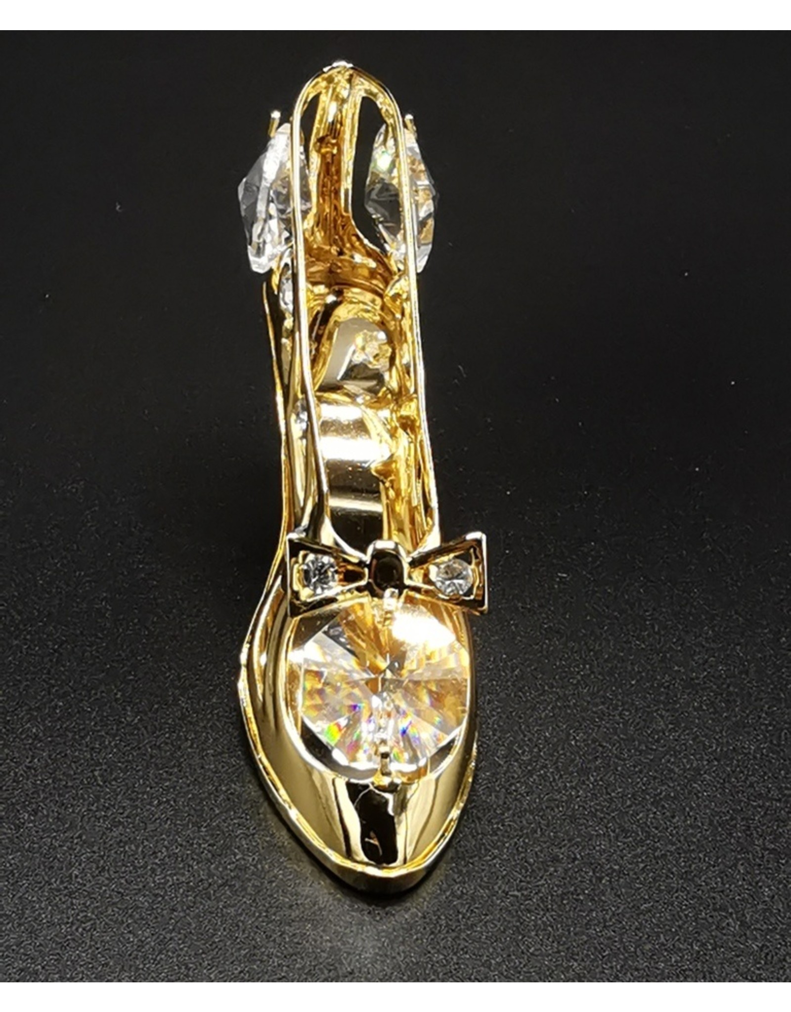 Crystal Temptations Miscellaneous - Miniature Ladies shoe. Gold-plated and with Swarovski